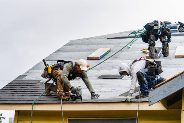 Professional Gutter Installation technician working in Greencastle, IN